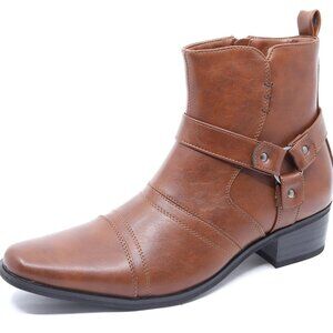 NWOT Metrocharm Men's Casual Belt Strap Studded Western Cowboy Shoes Boots 13